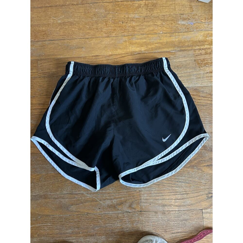 Nike Dri-Fit Lined Running Athletic Shorts Women's Size Small Black /White